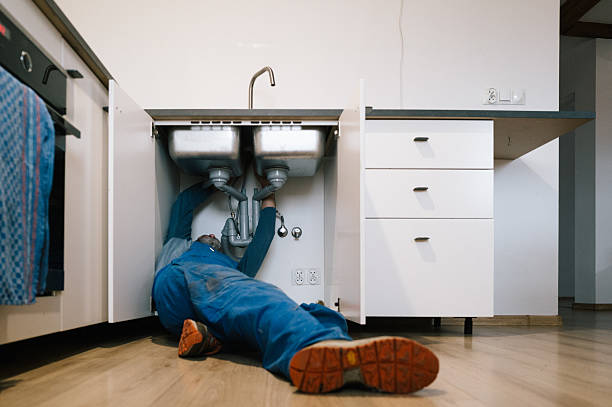 Professional Drain Cleaning technician working in Irvington, NY